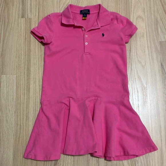 Girl’s Polo Ralph Lauren mesh pink dress size 6 - Picture 1 of 2